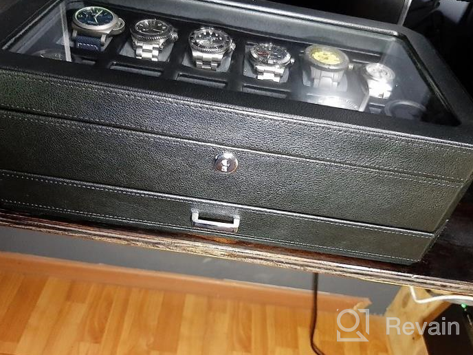 img 1 attached to Organize Your Timepieces In Style With Rothwell'S Luxury Leather Watch Box review by Alonzo Wilkins