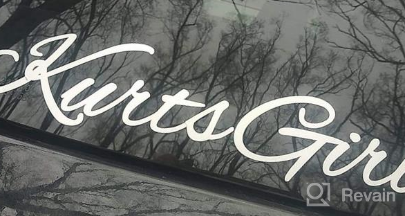 img 1 attached to Custom Vinyl Car Decal With Personalized Hashtag And Handwritten Cursive Design For Windows, Laptop, Tumbler - Create Your Own Customized Stickers review by Kevin Phillips