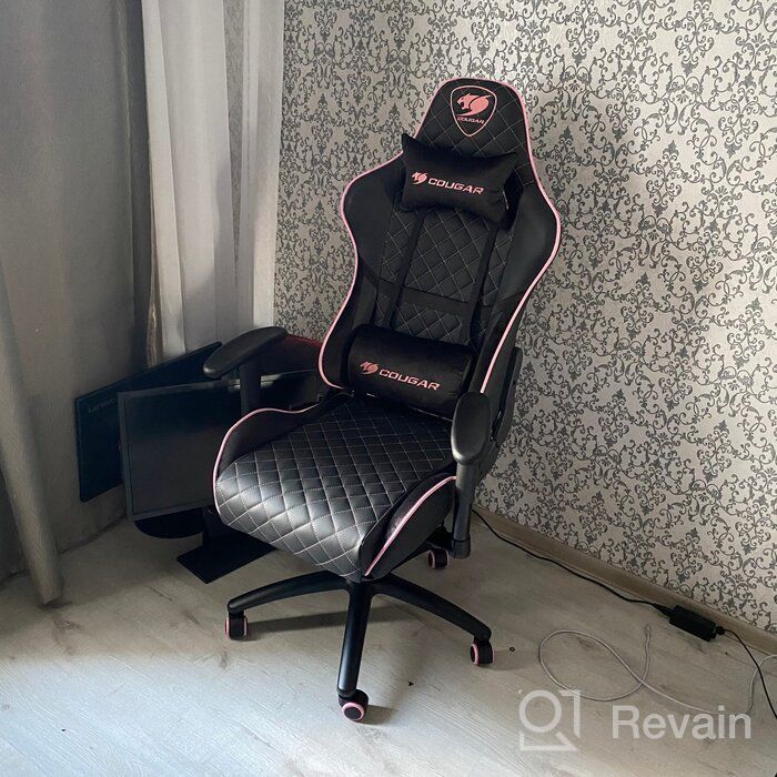 img 1 attached to Computer chair COUGAR ARMOR One EVA gaming chair, upholstery: imitation leather, color: black/pink review by Ada Nowak ᠌