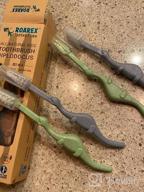 img 1 attached to ROARex® Eco-Friendly Giraffe Toothbrush For Kids, Made From Plants: Mint/Rose, 4-Pack, Ideal For Babies To Toddlers (Ages 4-36 Months) - 1% For The Planet Partner Product review by Rosemary Wright
