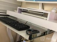 img 1 attached to FRMSAET Under Desk Keyboard Tray Heavy-Duty All-Metal Material 20/24/30 Inches Platform Computer Drawer Organizer Home Office Kitchen Bedroom Garage Storage Tool - Easy To Install.(24 Inches, White) review by Sander Savala