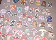 img 1 attached to 50 PCS Vinyl Waterproof Mushroom Stickers For Laptop, Skateboard, Water Bottles, Computer, Phone, Guitar & Bat Decals For Kids And Adults. review by Chad Baio