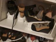 картинка 1 прикреплена к отзыву Максимизируйте пространство в гардеробе с регулируемым органайзером для обуви Neprock - двухуровневый держатель для обуви. от Daionte Simpson