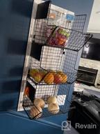 img 1 attached to Organize Your Kitchen With Granrosi Set Of 2 Large Bronze Wire Storage Baskets review by Matt Wigfall