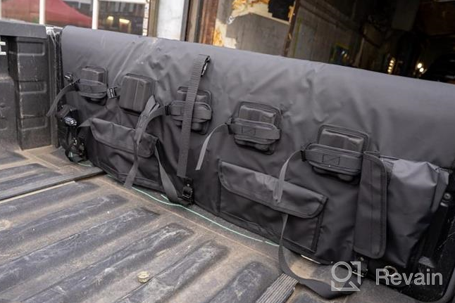 img 1 attached to Safely Transport Up To 5 Mountain Bikes With Sklon Tailgate Bike Pad And Anti-Theft Locking System For Full And Mid-Size Pickup Trucks - Black Honeycomb (Small-Mid-Size Pickup Models) review by Emmanuel Pictorial