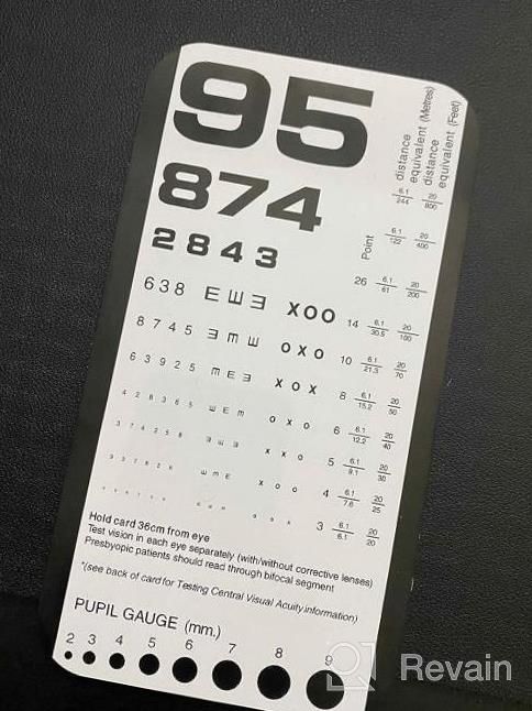 img 1 attached to Pocket Eye Chart - Snellen & Rosenbaum 2-In-1 For Optimal Vision Testing review by Srinivasan Bennett