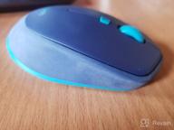 img 2 attached to Logitech M535 Bluetooth Mouse - Compact Wireless Mouse with 10-Month Battery Life, Compatible with Windows, Mac OS, Chrome, Android, Blue review by Virot Mon ᠌
