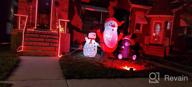 img 1 attached to 6Ft Kaleidoscope Lightshow Colorful Lights Snowman Christmas Inflatable Lighted Yard Decoration With Blower And Adaptor For Indoor Porch Outdoor review by Deborah Nystrom