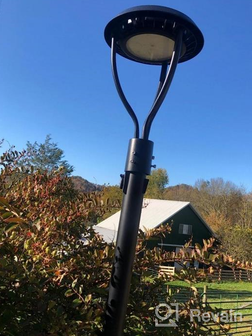 img 1 attached to KUKUPPO 60W LED Post Top Light With 8400 Lumens, ETL Listed For Outdoor Areas - Waterproof Pathway, Street, Garden, And Parking Lot Lighting, Equivalent To 300W - IP65 Rated review by Michael Santos