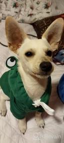 img 6 attached to SGQCAR Dog Hoodie Sweatshirt Puppy Sweaters Coats Cute Green Frog Dog Costume Winter Warm Jacket Pet Cold Weather Clothes Doggie Hooded Outfit Outerwear For Small Medium Dogs Cats L Frog…