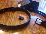 img 1 attached to Stylish And Durable Men'S Braided Leather Belt - Ideal For Casual Jeans - Hand-Woven With 1 3/8" Width - Perfect Gift Option From CHAOREN review by Greg Bloom