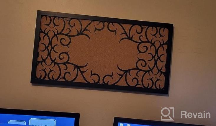 img 1 attached to Stay Organized And Stylish With Gasaré Extra Thick Cork Board For Walls – Perfect For Home And Office Use, Install Horizontally Or Vertically, Push Pins Included! review by Brandon Pape