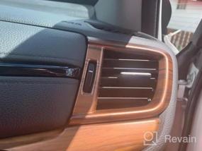 img 4 attached to Peach Wood Grain Trim Air Vent Outlet Cover Set For Honda CRV CR-V 2017-2022 - Enhance Your Interior With Flash2Ning'S Stylish Accessories
