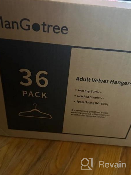 img 1 attached to Organize Your Clothes With ManGotree'S Velvet Hangers - No-Slip, Ultra-Slim, And Sturdy - 36 Pack review by Amanda Mason