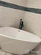 img 1 attached to FerdY Naha 67" Freestanding Soaking Bathtub With Minimalist Linear Design And Brushed Nickel Drain - Simple Installation And Perfect Relaxation review by Justin Smith
