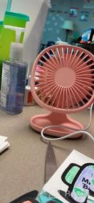 img 8 attached to TekHome Small Desk Fan: Quiet Personal Mini USB Fan For Home Bedroom, 4 Inch White.