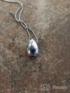img 1 attached to Treasured Memories: Little Teardrop Cremation Necklace - Mom's Ashes Keepsake Pendant for Women review by Matt Williams