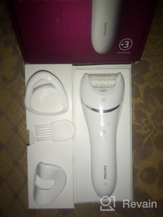 img 1 attached to Experience Smooth Skin with Philips Beauty Epilator Series 8000 - Includes 3 Accessories, White, BRE700/04 review by Anastazja Gbka ᠌