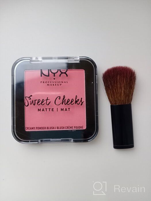 img 1 attached to NYX professional makeup Pressed Blush Sweet Cheeks Creamy Powder Matte, 11 Silence Is Golden review by Aneta Budziska ᠌