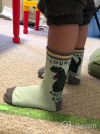 img 1 attached to Dinosaur Crew Socks for Kids - Stretch Cotton Boys' Socks review by Jeremy Reddick