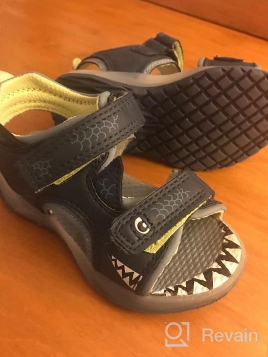 img 1 attached to 👣 Carter's Boys Funny Sandal: Comfy & Playful Toddler Boys' Shoes review by Andres Mayes