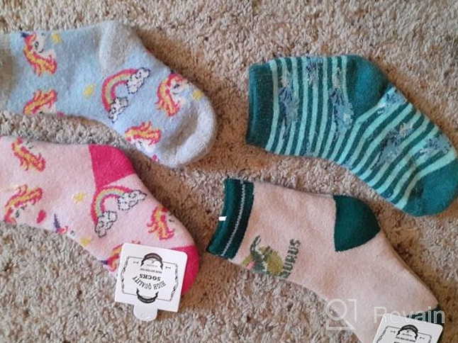 img 1 attached to Cozy Winter Thermal Wool Socks for Kids Toddlers - 6 Pack review by Thunder Ballman
