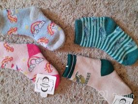 img 7 attached to Cozy Winter Thermal Wool Socks for Kids Toddlers - 6 Pack