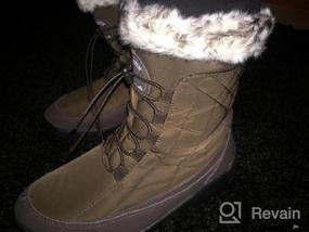 img 5 attached to Stay Warm And Stylish With DailyShoes Women'S 2-Tone Knee High Cowboy Snow Boots