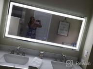 img 1 attached to 40 X 24 Inch LED Bathroom Vanity Mirror With Lights, Anti-Fog Dimmable Memory Brightness & CRI 90+ - Keonjinn review by Alexis Henderson