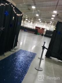img 5 attached to Royal Blue Sequin Aisle Runner - 36In X 15Ft Wedding Decoration Carpet For Bridal Walkway & Ceremony Floor