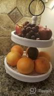 img 1 attached to Rustic Two-Tiered Tray For Farmhouse Decor And Food Display - Hallops Wood In Galvanized Finish For Kitchen Table Or Parties review by Anthony Shepherd