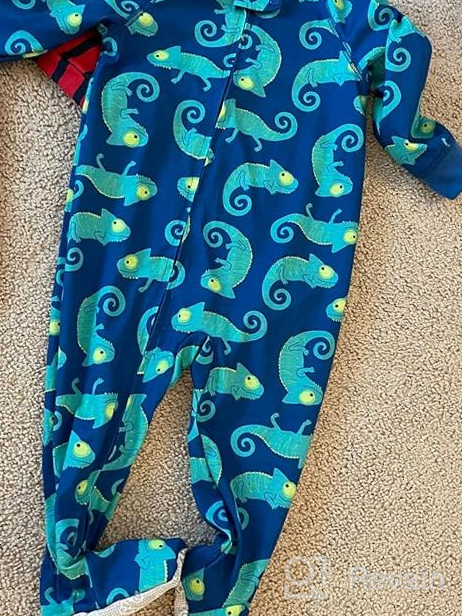 img 1 attached to Simple Joys by Carter's Baby and Toddler Boys' 3-Pack Footed Pajamas - Loose Fit & Polyester Jersey Material review by Matt Nichols