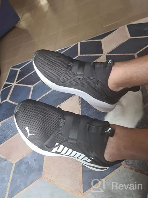 img 1 attached to 👟 PUMA Men's Running Shoes - Black and White (Model: 19451401) review by Kevin Wilkins