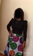 img 1 attached to Stylish And Colorful African Print Skirt For Casual And Traditional Wear: SHENBOLEN Women'S Dashiki Skirt review by Steve Campbell