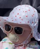 img 1 attached to Protect Your Little One'S Eyes With COCOSAND Baby Sunglasses: Square Frame, Strap And UV400 Protection For Baby Girls 0-24 Months review by Travis Garron