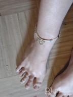 img 1 attached to Stylish Waterproof Rope Anklets with Shiny Braided String - Beach Boho and Friendship Foot Jewelry for Women, Teen Girls - Coin Anklets review by Samantha Lopez