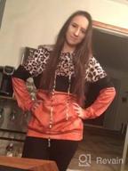 img 1 attached to Women'S Casual Animal Print Hoodie Sweatshirt With Kangaroo Pocket Tunic Top - ROSKIKI review by Jermall Meredith