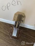img 1 attached to 16-Pack Concealed Cabinet Hinges - Hidden Frameless Surface Mount 90 Degree Easy Installation For Cabinet Doors review by David Flores