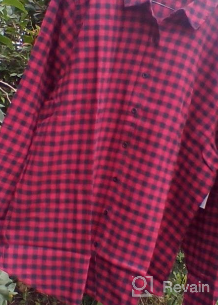 img 1 attached to Stay Cozy With Goodthreads Women'S Brushed Flannel Drop-Shoulder Shirt review by Gilbert Cokky