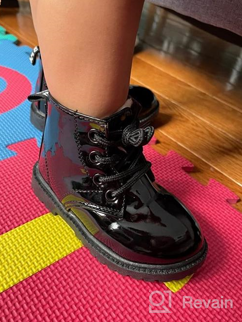 img 1 attached to 👦 Daclay Kids Boots - Candy-Colored Waterproof and Velvet Boots for Boys and Girls review by James Daniels