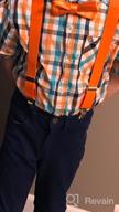 img 1 attached to 🧒 Vibrant Boys and Girls Orange Suspender Bow Tie Sets - Versatile Adjustable Braces With Bowtie for Kids and Adults, by WELROG review by Michael Hawkins