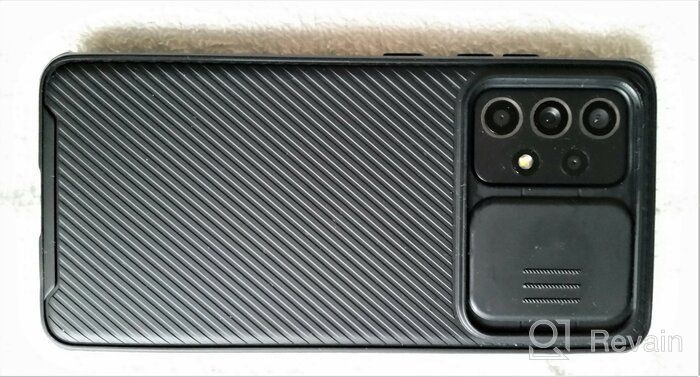 img 2 attached to MyPads bumper panel case made of the thinnest and most durable plastic with a closable camera and a matte carbon look finish for Samsung Galaxy A52 (SM-A52. review by Virot Nuankeaw ᠌