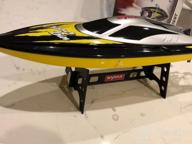 img 1 attached to SYMA Q7 RC Boat: 20+ Km/H 2.4GHz Fast Racing For Pools & Lakes, Capsize Recovery + Low Battery Alarm, Gifts For Boys & Girls review by Luis Blaschko