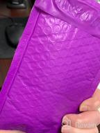img 1 attached to 50-Pack Fuxury 4X8 Inch Bubble Mailers - Waterproof, Self-Seal Padded Envelopes For Business Packages, Jewelry & Makeup Supplies #000 Purple review by Heidi Greenwood