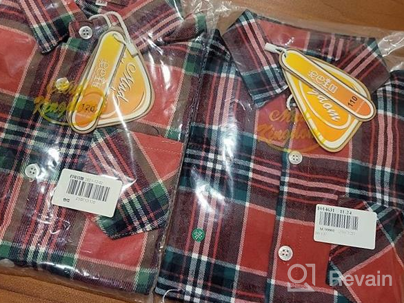 img 1 attached to Mud Kingdom Boys' Plaid Cotton Flannel Dress Shirt with Roll-up Long Sleeves review by Don Leblanc