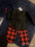 img 1 attached to 👶 Sleeve Striped Suspender Toddler Boys' Clothing Set review by Mike Lawler