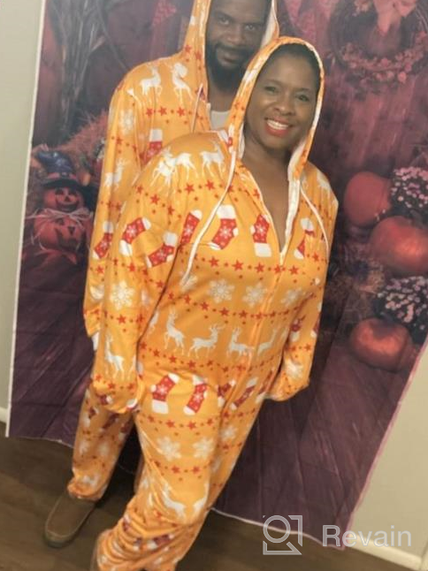 img 1 attached to Family 🎄 Christmas Matching Onesie Pajamas review by Cashout Harden