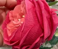 img 1 attached to Realistic UKELER Pink Austin Roses Bouquet - 4 Latex Artificial Flowers For Weddings, Home Decor, Arrangements And Valentine'S Day Gifts review by Chris Fields