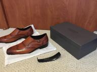 img 1 attached to 💼 Premium Quality FRASOICUS Wingtip Leather Shoes for Men - Size 10 review by Gene Evans