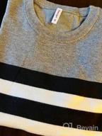 img 1 attached to Striped Crewneck Sweater For Men: Aimeilgot'S Classic Knit Pullover With Long Sleeves And Ribbed Edges For Casual Style review by Travis Chavis